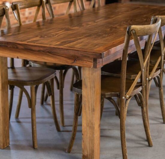 Rustic Wood Dining Table