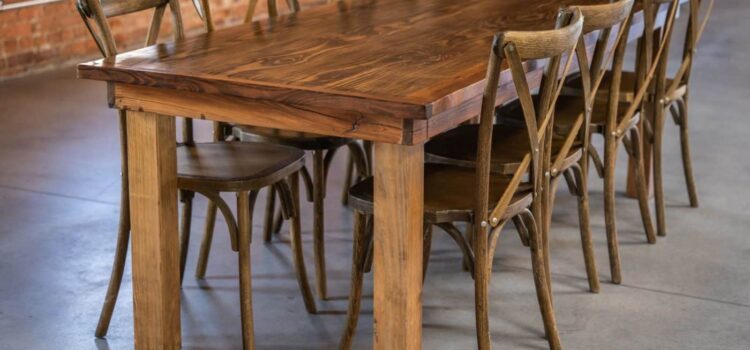 Elevate Your Dining Experience with a Rustic Wood Dining Table