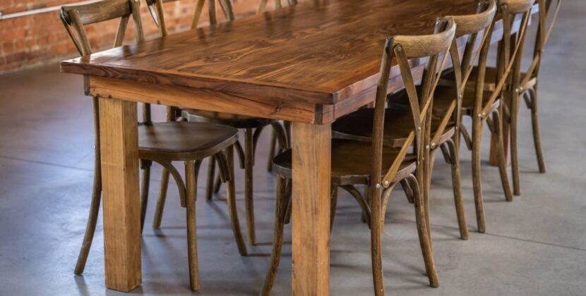 Rustic Wood Dining Table